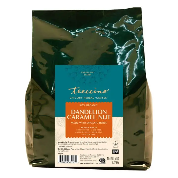 (TC) Dandelion Caramel Nut - Herbal Coffee - 5lb Ground