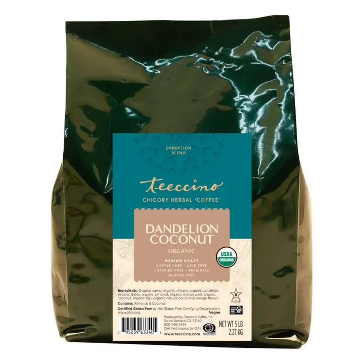 (TC) Dandelion Coconut - Herbal Coffee - 5lb Ground