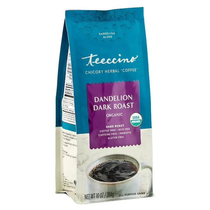 (TC) Dandelion Dark Roast - Herbal Coffee - 10 oz Ground