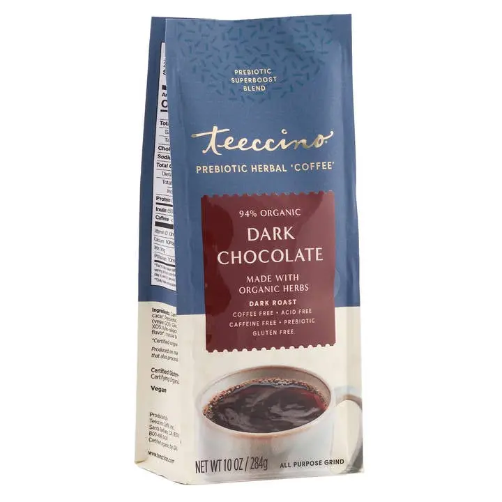 (TC) Dark Chocolate - Herbal Coffee - 10oz Ground