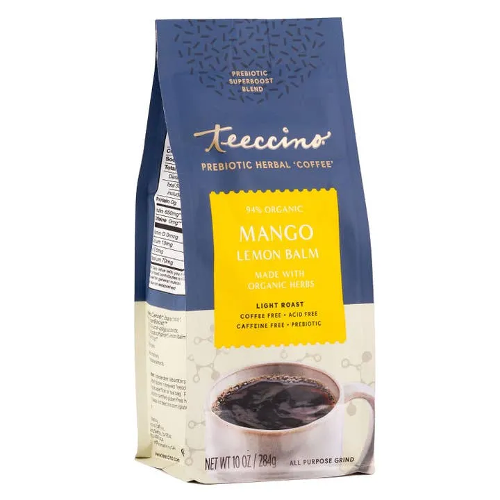 (TC) Mango Lemon Balm - Herbal Coffee - 10oz Ground