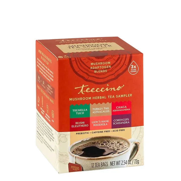 (TC) Mushroom Adaptogen Sampler - Herbal Tea - Box of 12